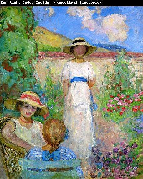 Lebasque, Henri Three Girls in a Garden